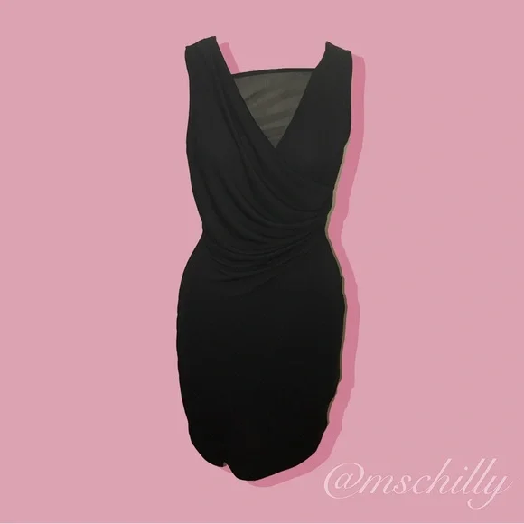 accessories on black dress Lady Black Tie - Tanya Gown - Feather Trim Sequin Dress - Black main image 0
